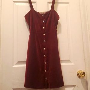 No comment, M, burgundy